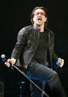 U2's lead singer Bono performs during the Vertigo Tour at Madison Square Garden in New York, Monday, Nov. 21, 2005. (AP Photo/Jeff Christensen)